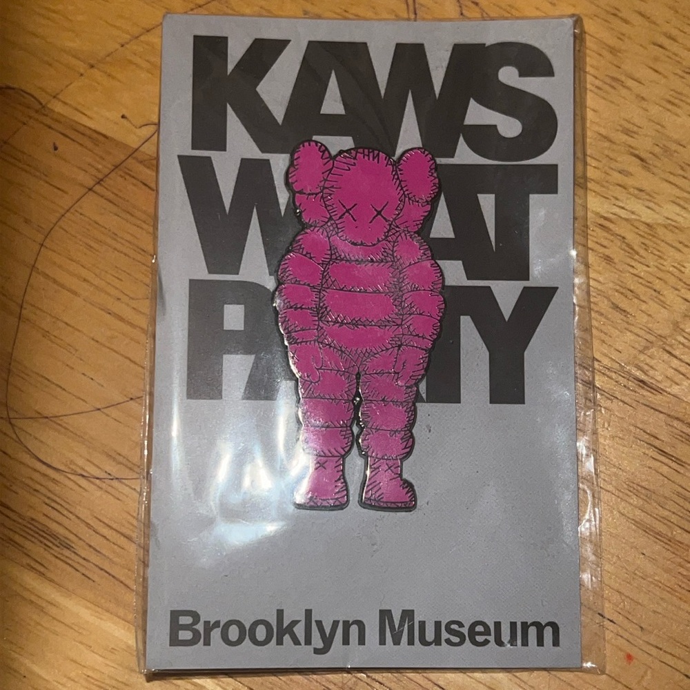 Kaws Brooklyn Museum What Party Pin Pink